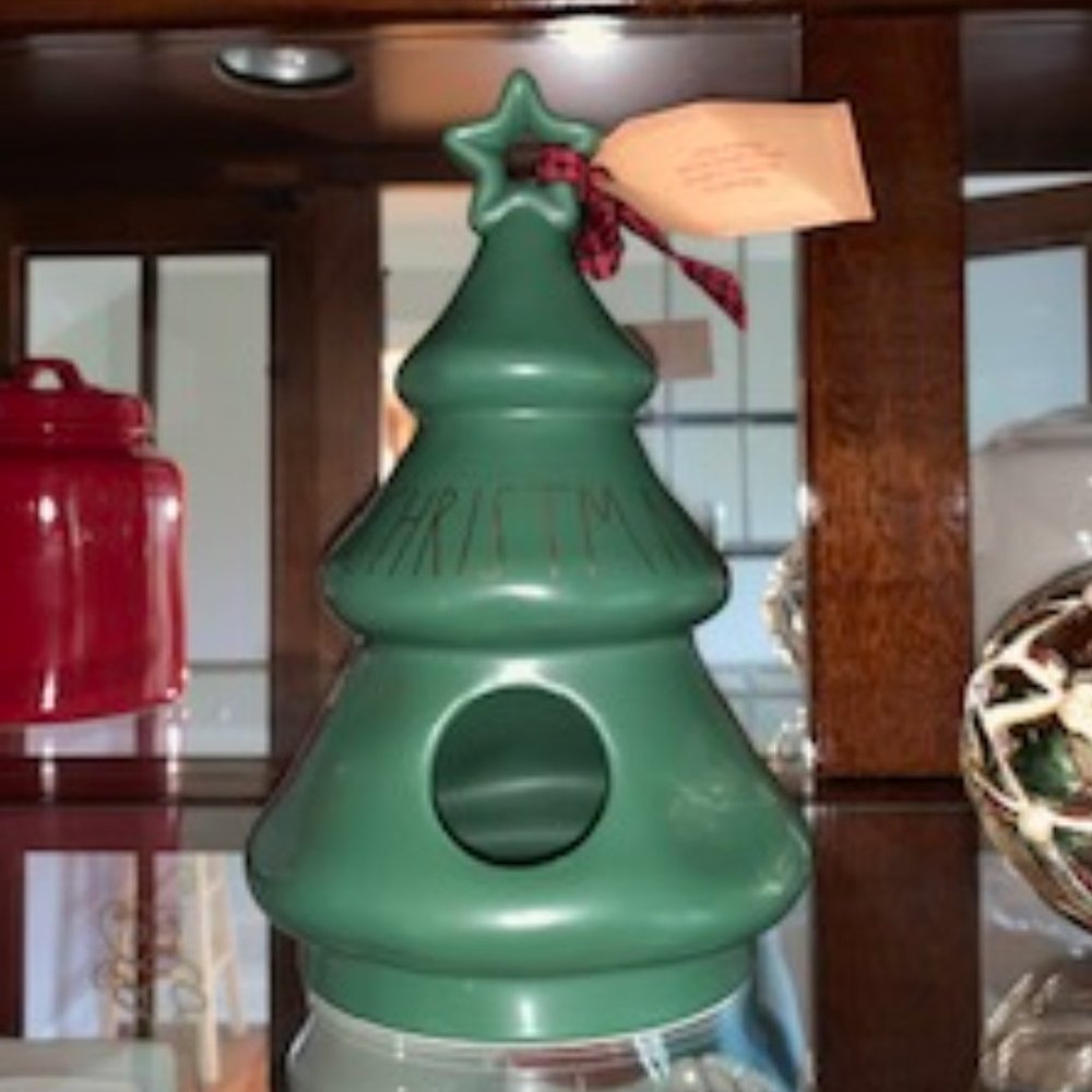 Rae Dunn Christmas Tree Bird House